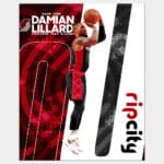 Fan art vector print of Dame Time Damian Lillard shooting a basketball