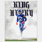 Vector print wall art of Tennessee Titans star running back Derrick Henry King Henry