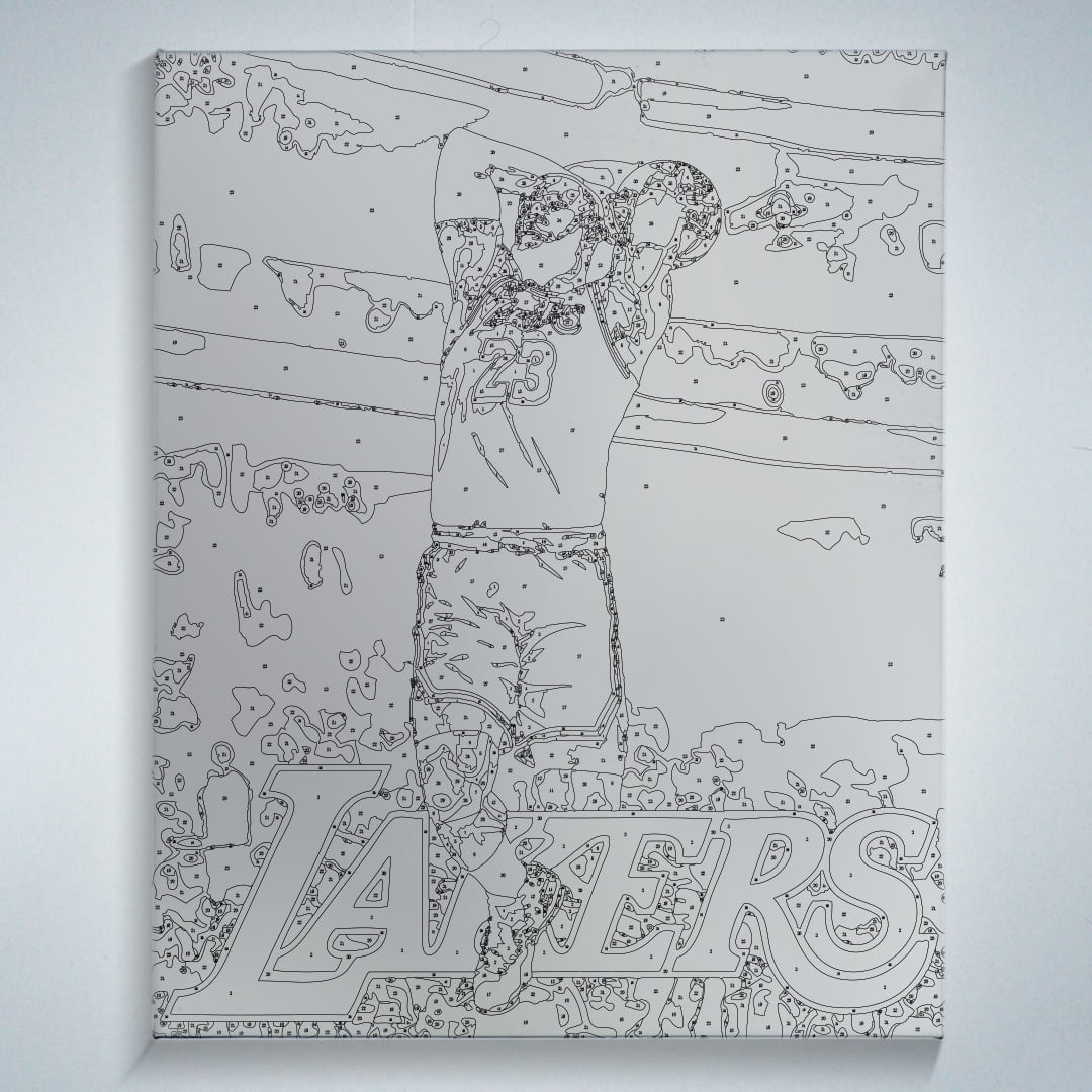 Br0k3n.Arts - LeBron James - Drawing of King James Mixed